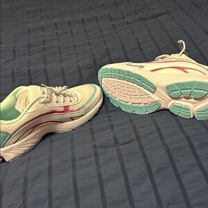 Ryka Mint and Pink Lace-Up Sneakers